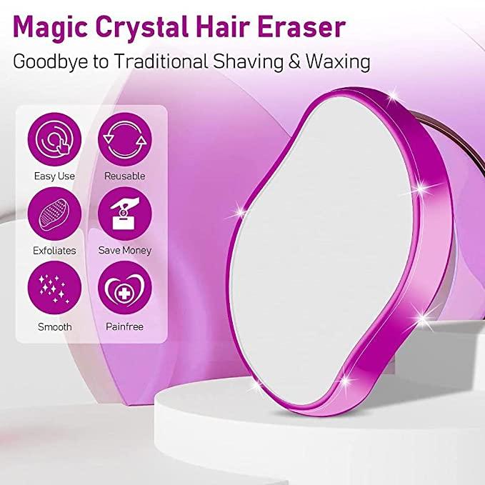 Crystal Hair Remover – Painless & Reusable Hair Removal Tool