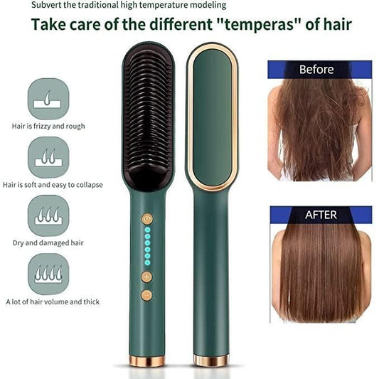 Professional Electric Hair Straightening Brush – Quick Styling & Smooth Finish