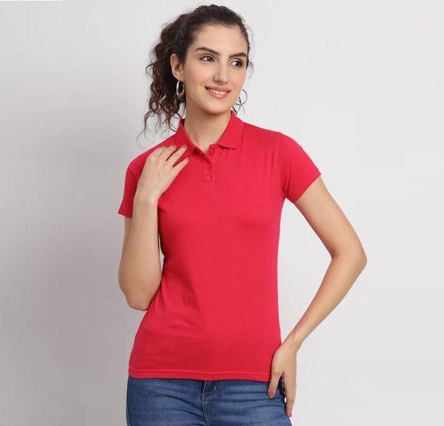 Women’s Solid Cotton Blend T-Shirt Combo (Pack of 5)