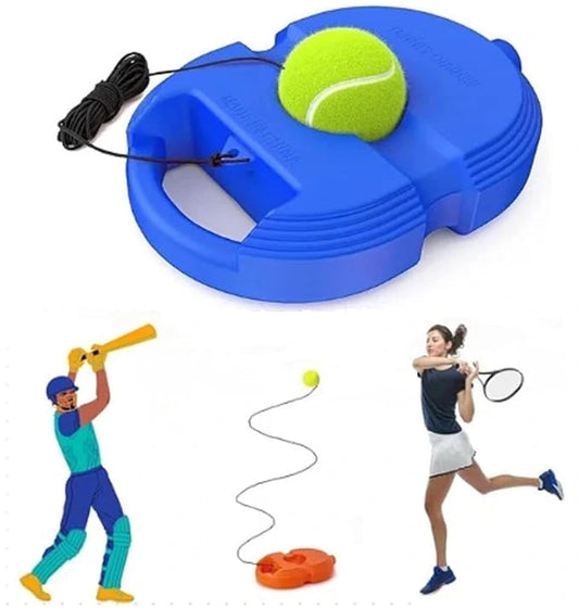 Multi-Sport Solo Training Rebounder – Cricket & Tennis Practice Trainer with Ball & Base
