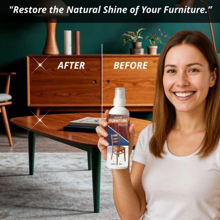 All-in-One Furniture Polish Spray – Pack of 3 (Instant Shine & Protection)