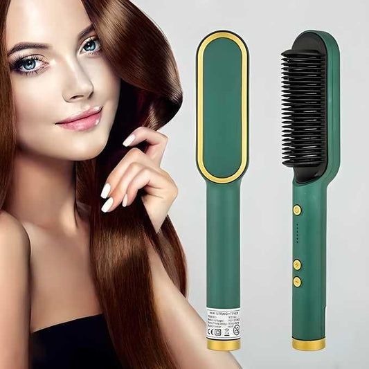 Professional Electric Hair Straightening Brush – Quick Styling & Smooth Finish