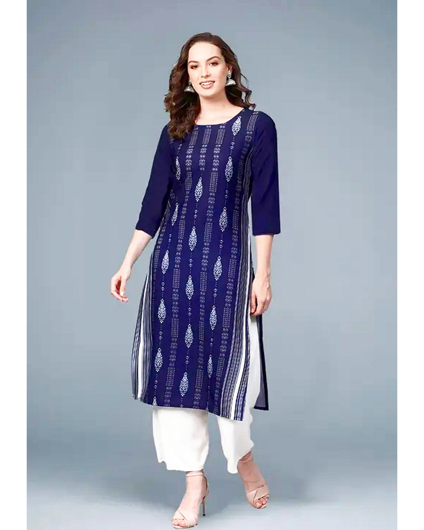 Women’s Printed Kurti Combo – Pack of 6 Stylish Cotton Blend Kurtis