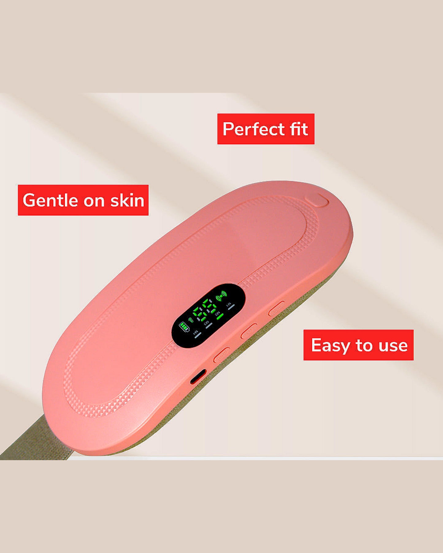 Rechargeable Heating Pad Belt with Massage – Period Pain & Cramps Relief