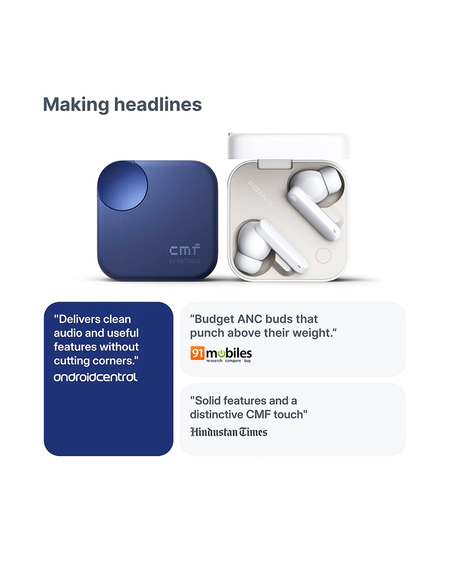 Wireless Bluetooth Earbuds with Stylish Charging Case – Premium Sound & Long Battery Life