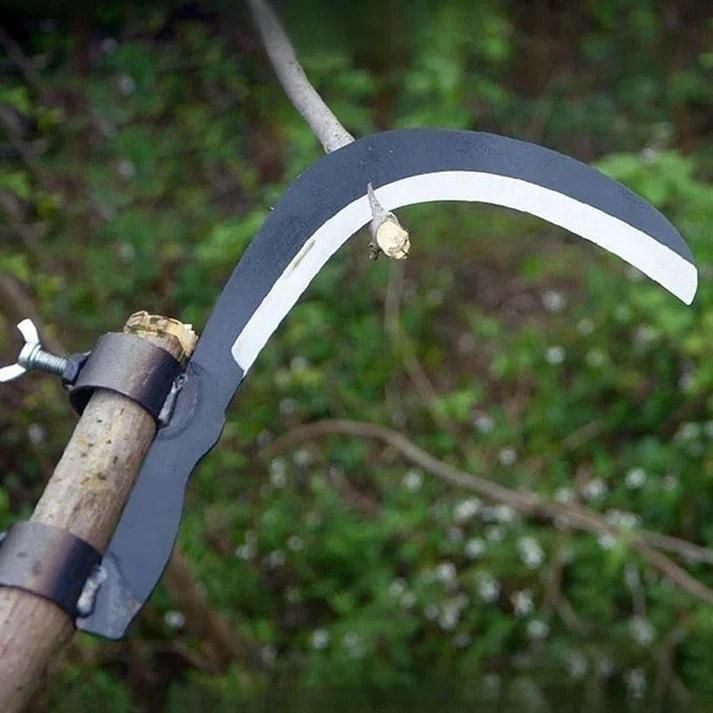 Heavy-Duty Tree Branch Cutter | Long Reach Pruning Sickle Blade Attachment