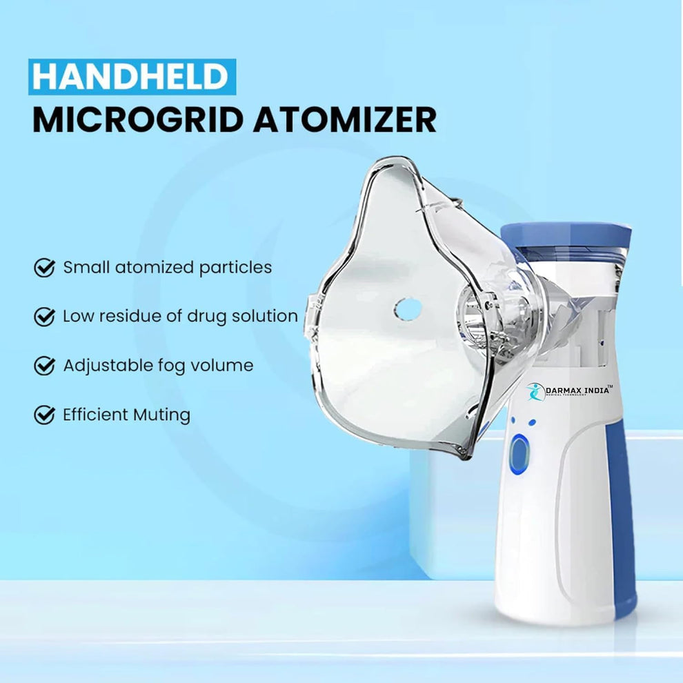 Portable Mesh Nebulizer Machine for Adults & Kids – Rechargeable Inhaler for Asthma, Cold & Respiratory Relief