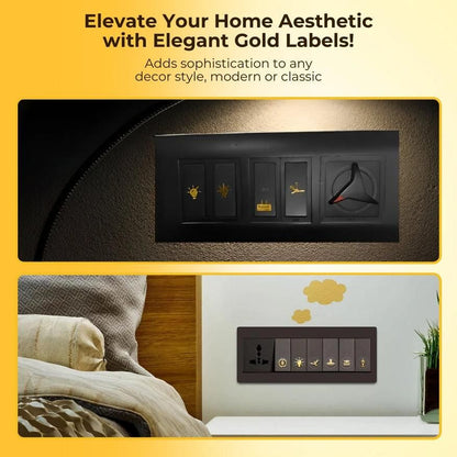 Gold Switch Stickers (200 Stickers)