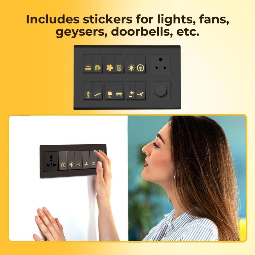 Gold Switch Stickers (200 Stickers)