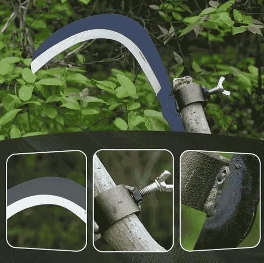Heavy-Duty Tree Branch Cutter | Long Reach Pruning Sickle Blade Attachment
