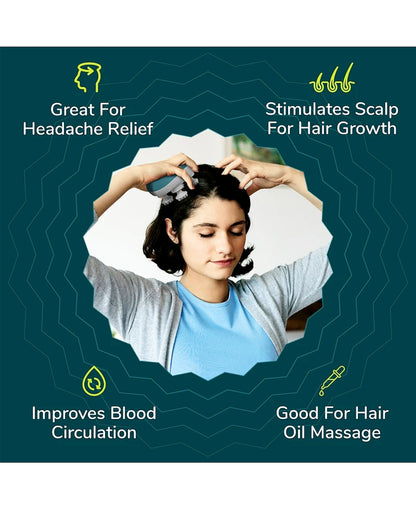 Electric Scalp Massager with 4 Rotating Heads – Relaxing Head, Neck & Body Massager