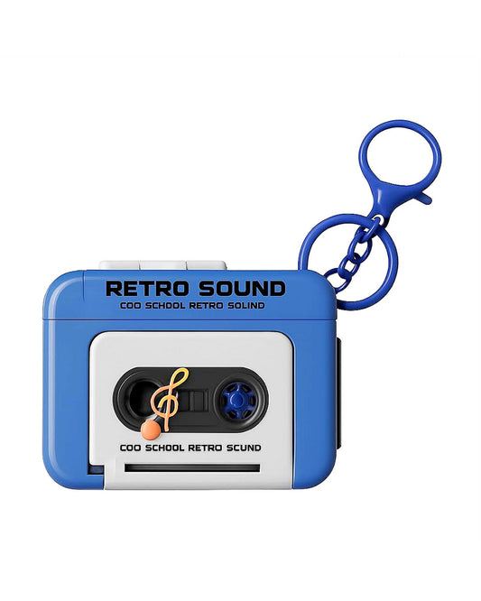 Retro Sound Cassette Style Keychain – Vintage Music-Inspired Design