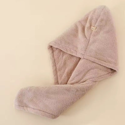 Combo Pack of 3 – Microfiber Hair Drying Towels with Button Closure