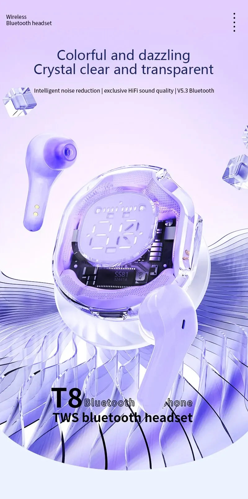 Wireless Ultra Crystal Earbuds