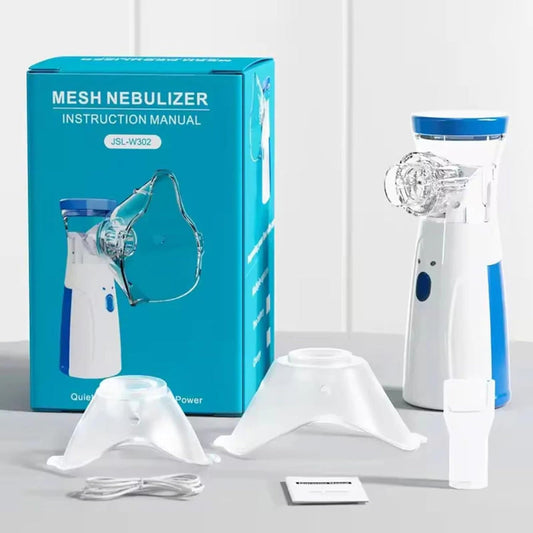 Portable Mesh Nebulizer Machine for Adults & Kids – Rechargeable Inhaler for Asthma, Cold & Respiratory Relief